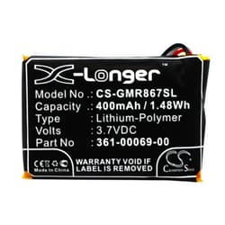 SLCBATTERY Battery 400mAh Replacement for Garmin 010-11867-10, 010-11925-00, Barklimiter bark Control colla, Garmin 361-00069-00