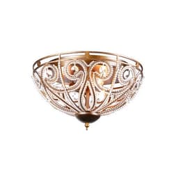 Whse of Tiffany RL7971C Claire Flush Mount, 14.0