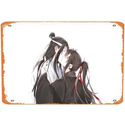 CULtp Lan Zhan, Wei Ying, Lan Wangji, Wei Wuxian Retro Metal Sign for Garden Club Outdoor Indoor Home Wall Decorative 8x12 inch