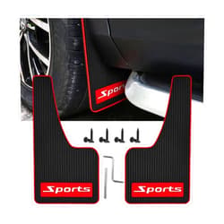 AICEL 2Pcs Car Mud Flaps Fender Splash Guards, PVC Mudguard Fender Flares with Hardware Front and Rear, Universal Sports Mud Flaps Guards Splash, Exterior Accessories for Car Sedan SUV Trucks (Sports)