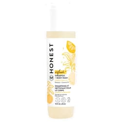 The Honest Company 2-in-1 Cleansing Shampoo + Body Wash | Gentle for Baby | Naturally Derived, Tear-free, Hypoallergenic | Citrus Vanilla Refresh, 10 fl oz