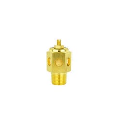 Milton High Flow Speed Control Exhaust Muffler, 1/2” MNPT - 40 Micron Sintered Bronze Silencer/Diffuse Air & Noise Reducer - Box of 10