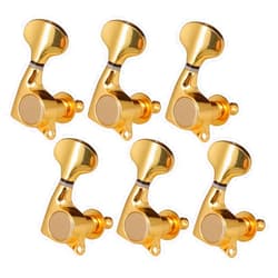 ZYZYZY Tuner Machine Head Chrome Enclosed Guitar Tuning Pegs Tuners Machine Heads for Acoustic Electric Guitars 6R (Color : Golden)
