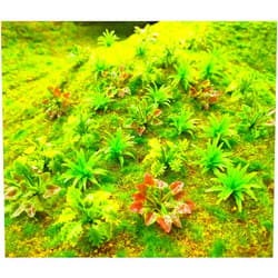 BANBALLON 90pcs Mini Model Trees Plants Flowers Green Shrubs Bush Model, Aritificial Plants Model Train Scenery Architecture Flower Model Scenery