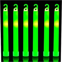 HSGUS 32 Ultra Bright 6 Inch Large Green Halloween Glowsticks - Chem Lights Sticks with 12 Hour Duration - Camping Glowsticks, Emergency Glow Stick For Storms Blackouts - Glowsticks for Parties Activities