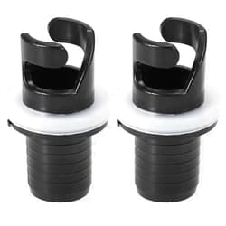Jowxsx 2 Pcs Black Boats Air Foot Pumps Hose Adapter Inflatable Kayak Air Valves Adapter Kayak Foot Pumps Valves Adapter for Inflatables，Kayaking