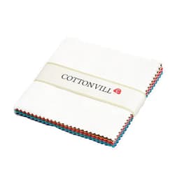 COTTONVILL 30COUNT Cotton Solid Quilting Fabric (5inch Square, 99-36color)