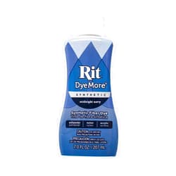 Craft County Synthetic Rit Dye More Liquid Fabric Dye – Wide Selection of Colors – 7 Ounces - Midnight Navy