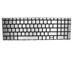 Givwizd Silver Laptop Replacement US Layout Non-Backlit Keyboard for HP Pavilion 15T-CS300 15Z-CW000 15Z-CW100 CTO