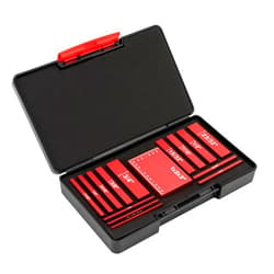 WoShewNu Setup Blocks Height Gauge Set 15pcs Precision Aluminum Setup Bars for Router and Table Saw Accessories Woodworking Set Up Bars Include Laser Engraved Size Markings (Each Block has Different Thickness)