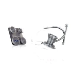 MDF Instruments MDF Metalika ProCardial Cardiology Stethoscope +MDF Pediatric and Neonatal Attachments with Clip