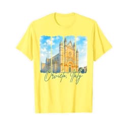 Travel To Orvieto Italy Vacation Adventure Orvieto Italy Traveling Brushstroke Orvieto Souvenir Trip T-Shirt