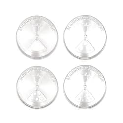 Mason Jar Lifestyle 4 Pack Stainless Steel Spice Shaker Lid for Mason Jars (Regular Mouth)