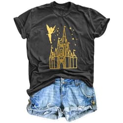 MNLYBABY Magical Shirt for Women Magic Kingdom Tshirt Family Vacation Tee Castle Believe in The Magic Shirt Tie Dye Tops