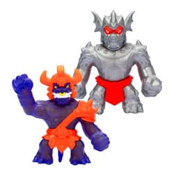Heroes of Goo Jit Zu Stretch Strikers Versus Pack, Stretchy Battling, Stretches up to 3X its Size, Stretchy Knight Blazagon VS Squishy Corruptagon
