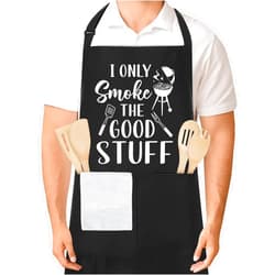 XLSXEXCL Funny Aprons for Men, 39’’ x 39'' Plus Size Aprons, Adjustable Men Personalized Custom Cooking Aprons Gifts for Dad
