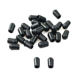 RLECS 100PCS 4mm Kitchen Sink Rack Feet Sink Rack for Bottom of Sink PVC Sink Protector PVC Sink Replacement Feet for Protective Sink Grid for Kitchen Sink Grid, Black