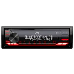 JVC KD-X270BT Bluetooth Car Stereo w/USB Port – AM/FM Radio, MP3 Player, High Contrast LCD, 50 Watts, Detachable Face Plate – Single DIN – 13-Band EQ