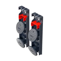Hailo EasyClix Garden Size L | Interchangeable foot set for Hailo stepladders | Easy and quick to change | Secure standing on soft surfaces, such as lawn or sand | No sinking in | Wide foot Black Size 