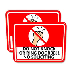 Tzbqrdj No Soliciting Sign for House - 2 Pack 10