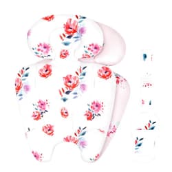 UPPERKIDS Mamaroo Infant Insert Compatible with 4moms Mamaroo & RockaRoo Swing, Mamaroo Newborn Insert with Enlarged Head & Body Support Cushion, Reversible Design, Breathable Soft Fabric with Flowers