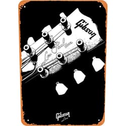 EICOCO Guitars Music Gibson Les Paul Headstock Plaque Poster Metal Tin Sign 8