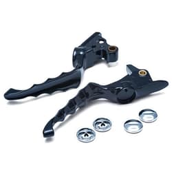 Kuryakyn 6745 Motorcycle Handlebar Accessory: Zombie Clutch and Brake Trigger Levers for 2018-19 Harley-Davidson Softail Motorcycles, Gloss Black, 1 Pair