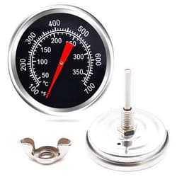 Criditpid Grill Thermometer Temperature Gauge Replacement Parts for Chargriller 5050, 5650, Temp Gauge Heat Indicator for Charbroil 463251414, 463250212.
