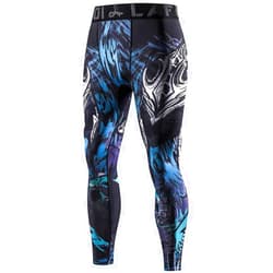 LAFROI Men's Quick Dry Cool Compression Fit Tights Leggings Waistband-YSK08