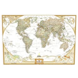 By National Geographic Maps (Author) National Geographic World Wall Map - Executive (Poster Size: 36 x 24 in) (National Geographic Reference Map)