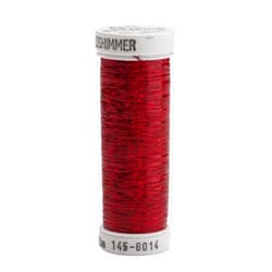Sulky Of America Holoshimmer Polyester Metallic Thread, 250 yd, Christmas Red