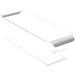 madesmart Narrow Deep Bin Organizer, Light Grey