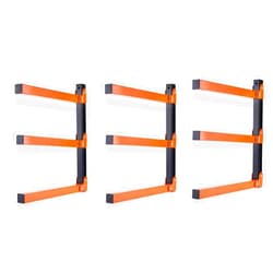Ultrawall Wall Mount Wood Organizer Racks, Lumber Storage Metal Racks Wood Storage Racks with 3-Level (3 Pack)