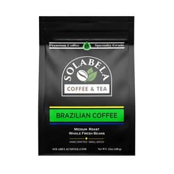 Solabela Fresh Roasted Coffee, Brazil Minas Gerais, 12oz, Medium Roast, Whole Beans