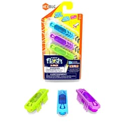 HEXBUG Flash Nano 3-Pack, Light-Up Sensory Toys for Kids & Cats with Vibration Technology, STEM Kits & Mini Robot Toy for Kids Ages 3 & Up