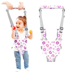 Watolt Baby Walking Harness - Handheld Kids Walker Helper - Toddler Infant Walker Harness Assistant Belt - Child Baby Walk Learning Help Support Assist Trainer Tool - for 7-24 Month Old (Donuts)