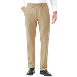 Idtswch Elastic Waist Pants for Senior Men with Magnetic Closure for Business Casual Formal Wear