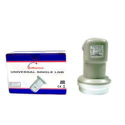 Cables Direct Online FTA Universal Ku Band LNB, Single, 0.1dB Satellite Dish LNBF, Linear, Polarized (0.1 dB, Single)