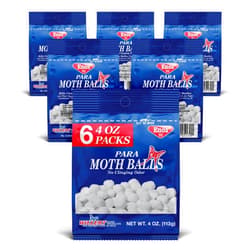 Enoz para Moth Balls For Insects, Kills Clothes Moths and Carpet Beetles, No Clinging Odor, 4 Oz (Pack of 6)