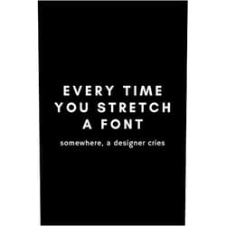 Occupational Notebooks Every Time You Stretch A Font Somewhere A Designer Cries: Funny Graphic Designer Dot Grid Notebook Gift Idea For Artist, Illustrator - 120 Pages (6
