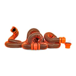 Camco RhinoEXTREME 20-Foot Camper/RV Sewer Hose Kit | Features TPE Technology for Abrasion Resistance and Crush Protection | Includes Pre-Attached Rhino Swivel Fittings (39867)