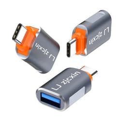 LJ zjcxin USB C Adapter,High-Speed Data Transfer, USB-C to USB 3.0 Female Adapter for MacBook Pro 2020,for iPad Pro 2020,for Samsung Notebook 9, for Dell XPS and More Type C Devices (3)