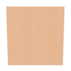 U Brands Cork Canvas Bulletin Board, 14 X 14 Inches, Frameless (463U00-04)