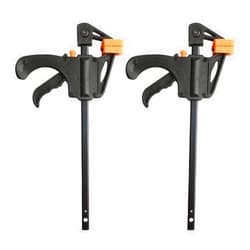 Ximimark 2 PCS 4inch Bar F Clamps Clip Grip Quick Ratchet Release Woodworking DIY Hand Tool Kit