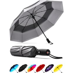 Repel Umbrella Windproof Travel Umbrellas for Rain - Easy Auto Open Close, Durable & Compact Umbrella, Strong Fiberglass Frame, Waterproof Canopy - Backpack, Purse, Portable Umbrella for Travel