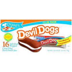 Drakes Devil Dogs 16-creme Filled Devils Food Cakes, 27.7 Oz (2 pack) 32 total cakes