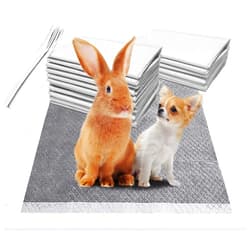 Fhiny 50PCS Rabbit Pee Pads, 18