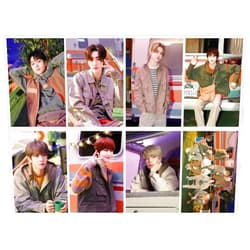efoot 8PCS EN-HYPEN Posters,2024 New Album EN-HYPEN Wall Poster Painting for Birthday Party Room Decoration(Red)