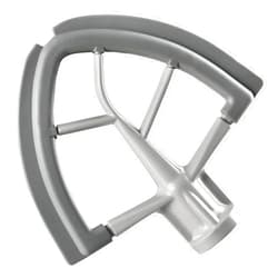Reikame Flex Edge Beater for KitchenAid Tilt-Head Stand Mixer, 4.5-5 Quart Flat Beater Paddle with Flexible Silicone Edges Bowl Scraper, Grey