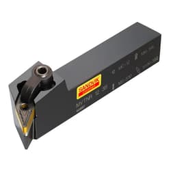 Sandvik Coromant MVTNR 12 3B Turning Insert Holder, Square Shank, Steel, External, Lever Lock, Right Hand, 3/4